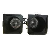 Pair of Black Metal PAR Can Stage Lights