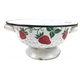 Teleflora 1983 Enamelware Strawberry Colander