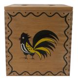 Woodpecker Products Painted Rooster Box 6.5"H