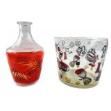 Vintage France Decanter & Casino Barware Lot