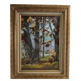 Vera Schulz Framed Oil Painting Autumn Trees