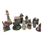 Mixed Collectible Figurines Lot 4-10"H
