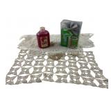 Bath Products & Crocheted Linens Lot