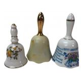 Set of 3 Porcelain Decorative Bells