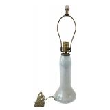 Iridescent White Table Lamp