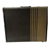 Striped Canvas Suitcase 18x21
