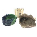 Group of Three Studio Pottery Ceramic Pieces