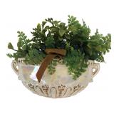 Janet Lenda 1974 Ceramic Wall Pocket Planter