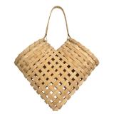 Woven Splint Heart-Shaped Basket