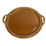 Temp-tations Classico Brown Handled Tray 12"
