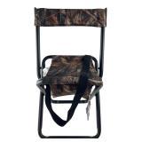 Allen Vanish Camo Folding Stool with Back
