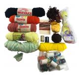 Mixed Lot of Acrylic Yarn and Thread Spools