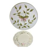 Pfaltzgraff Tea Rose Plate & Hand-Painted Platter