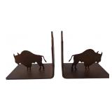 Mimbreno Trading Co. Metal Bison Bookends