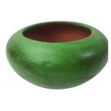Mexican Green Painted Terracotta Planter