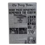 Stephen King IT Derry News Novelty Metal Sign