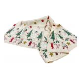 Holiday Snowman Pattern Tablecloth 74x108