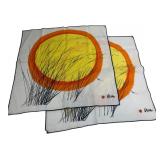 VTG Vera Neumann Sun Pattern Cloth Napkins Pair