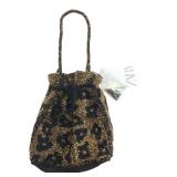 Zara NWT Beaded Leopard Print Bag