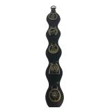 Leather Strap with 5 Horse Brasses