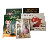 Lot of 5 Glass & Pottery Reference Books