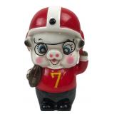 Ceramic Football Pig Coin Bank