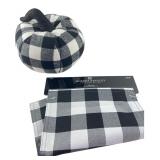 Robert Stanley Buffalo Plaid Pumpkin & Runner