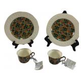 Royal Winton Tartans 9" Plates & Cups
