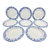 Classic Traditions Blue Fruit 8" Plates