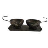 Italian Silver-Tone Metal Condiment Set
