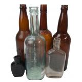 Huebner, Berghoff & Holbrook Glass Bottles