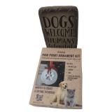 dei Pet Paw Print Kit & Dog Welcome Sign Lot