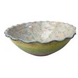 B. Rapp Studio Pottery Ruffled Ceramic Bowl