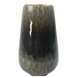 Studio Pottery Drip Glaze Vase 9H