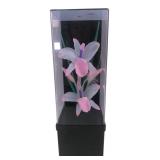 Y.S. 1984 Musical Fiber Optic Flower Lamp 14.5x5