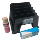 Officemate File Sorter, Paint & Staples Lot