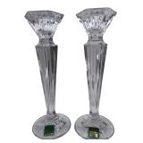 Marquis by Waterford Crystal Candlesticks Pair
