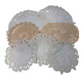 Elegant Decor Mixed Cotton Doily Lot