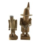 ZMS Inc Wooden Frankenstein & Witch Figures