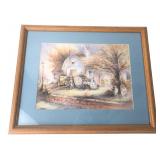 Framed Country Antique Shop Artwork