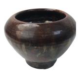Signed Studio Pottery Brown Glazed Bowl