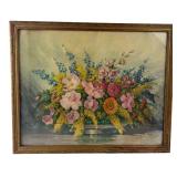 Gustave Wiegand Floral Print in Frame