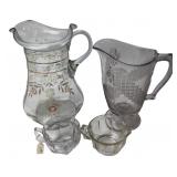 Assorted Glass Pitchers & Creamers
