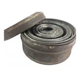 Early Tin Graduated Round Molds Cutters Set