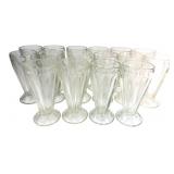 Set of 16 Heavy Glass Milkshake Glasses