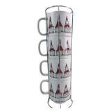 Peppermint & Pine Christmas Gnome Stacking Mugs
