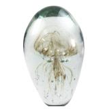 Art Glass Jellyfish Paperweight