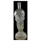 Italian Clear Glass Figural Bottle