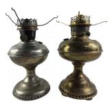 Aladdin Model 6 & Brass Oil Lamps