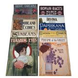 10 Vintage Early 1900s Sheet Music Pieces